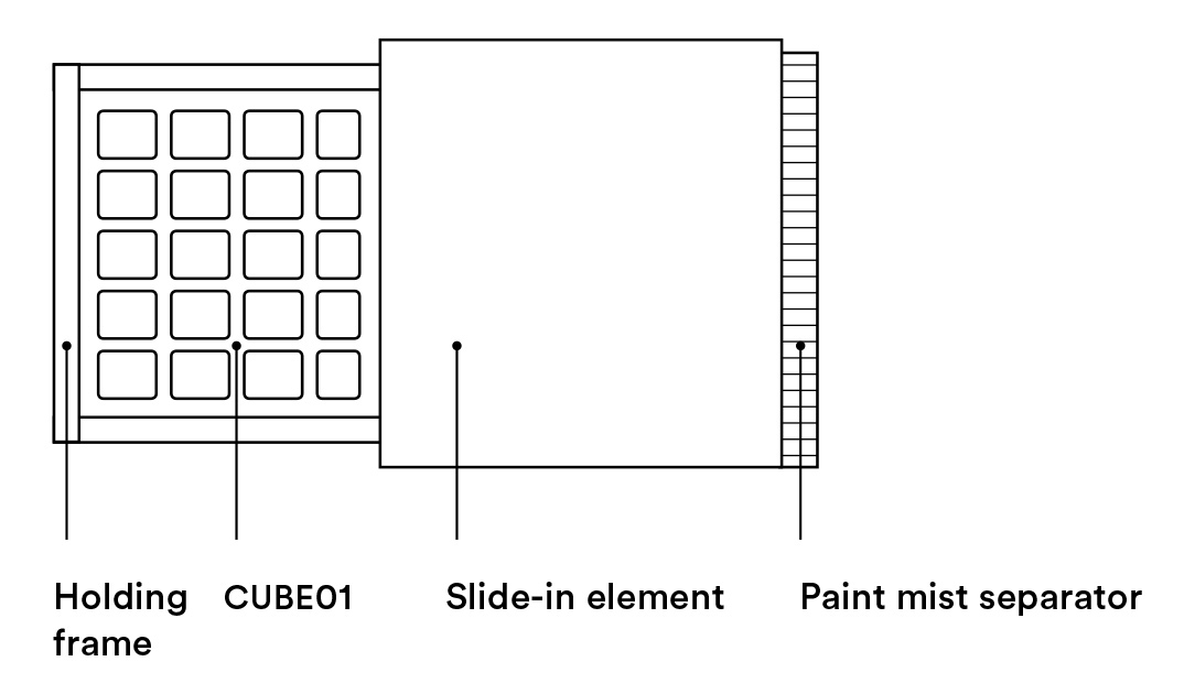 Design secondary filter element CUBE01
