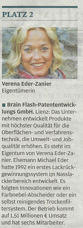 Wirtschaftsblatt Brainflash Austrias Leading Companies 2013